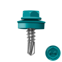 Саморез по металлу Daxmer 5,5*25 морская волна RAL 5021 сверло №3