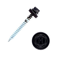 Саморез кровельный Daxmer 4,8*50 антрацит RAL 7016 сверло №1