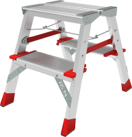 Стремянка двухсторонняя NV500 2 ступени (0,45, 2,45, 0,40)