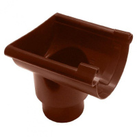 Воронка желоба универсальный торцевая 80/100 клей Murol коричневая