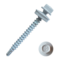 Саморез кровельный Daxmer 4,8*50 серый RAL 7004 сверло №1