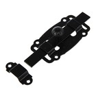 Задвижка дверная ЗД-100-Кр-SL черный матовый