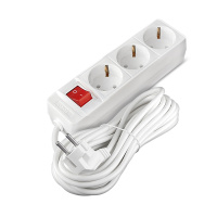 Удлинитель сет. СОЮЗ ПВС 3х0.75 3 роз.  1.5 м 10А земля, выкл.