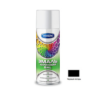Эмаль  акриловая  черный янтарь (RAL 9005)  520мл VIXEN