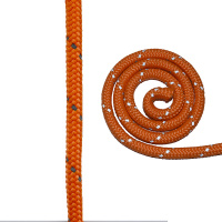 Шнур полипропиленовый плетеный 8 мм 16 прядный сердечник СВЕТООТРАЖАЮЩИЙ