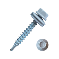 Саморез кровельный Daxmer 4,8*35 серый RAL 7004 сверло №1