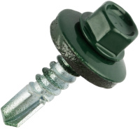 Саморез по металлу Daxmer 5,5*25 темно-зеленый RAL 6005 сверло №3