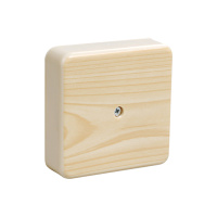 Коробка распред. 75х75х20 мм ОУ IP40 сосна, инд. TDM