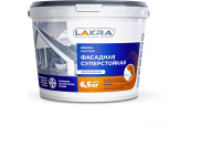 Краска фасадная акриловая суперстойкая Лакра Белоснежный 6,5кг
