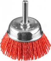 Щетка-крацовка чашечная для дрели, полимерная проволока, 75 мм