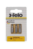 Бита крестовая PZ 1/PZ 2/PZ 3*25, 3 шт в блистере Felo