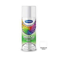 Эмаль  акриловая  сигнальный белый (RAL 9003)  520мл VIXEN