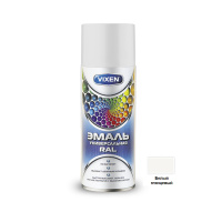 Эмаль универсальная  белый (RAL 9003)  520мл VIXEN