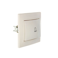 Кнопка звонка СУ 1 кл. 6А бел. (керам. осн.) TDM Таймыр