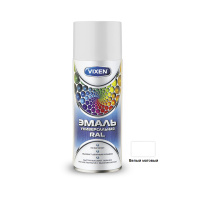 Эмаль универсальная  белый матовый (RAL 9003)  520мл VIXEN