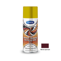 Грунт-эмаль  по ржавчине 4 в 1, винно-красный (RAL 3005)  520мл VIXEN