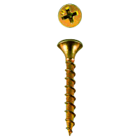 Саморез СГД желтый цинк усиленный 3,5х32 Daxmer