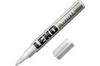 Маркер краска с нитроэмалью Белый 4мм Standart LEKON