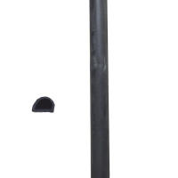 Уплотнитель самоклеящийся D12х10 (чер.) - 50 м. Shaper