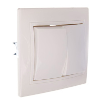 Выключатель СУ 2 кл. 10А бел. (керам. осн.) TDM Таймыр