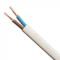 Провод ШВВП 2х0,5 100м (ГОСТ)  (РЭМЗ/TDM ) соед. белый медн выс. гибк. дв. изоляция ПВХ 220В