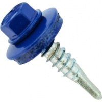 Саморез по металлу Daxmer 5,5*25 ультрамарин синий RAL 5002 сверло №3