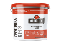 Грунтовка для внутренних работ 10 кг Геркулес GE-19-K