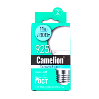 Лампа св/д Camelion ЛОН A60 E27 11W(880lm 270°) 4500K матов. 109х60 пластик