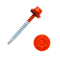 Саморез кровельный Daxmer 4,8*70 оранжевый RAL 2004 сверло №1