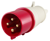 Вилка 014 3P+PE 16A 380B IP44 TDM