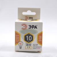 Лампа св/д ЭРА стандарт MR16 GU5.3 220V 10W(800lm) 2700K 2K 52х50