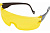 Очки защитные, открытый тип, желтый корпус черные дужки Usp