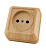 Розетка 1-местная открытой установки (керамика) 10А сосна 