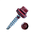 Саморез кровельный Daxmer 4,8*29 винно-красный RAL 3005 сверло №1