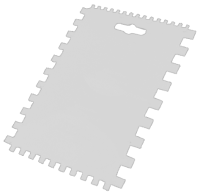 Шпатель плиточника 180х135 мм зуб 4 6 8 10 мм DECOR