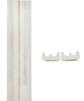 Уплотнитель самоклеящийся D14х12 (бел.) - 40 м. Shaper