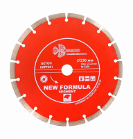 Диск отрезной алмазный сегментный сухой/мокрый рез 230*2,7*22,23 New Formula Trio-Diamond