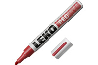 Маркер краска с нитроэмалью Красный 4мм Standart LEKON