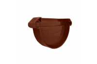 Заглушка желоба универсальная Murol коричневая, клей