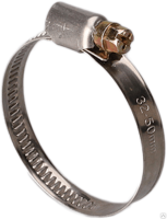 Хомут червячный из нерж.стали 80-100 w2