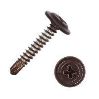 Саморез ПШС Daxmer 4,2х19 шоколадный-коричневый RAL 8017