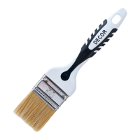 Кисть плоская универсальная 50х15 мм, светлая смеш. щетина, 2К ручка 