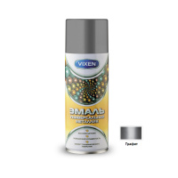 Эмаль  универсальная металлик, графит 520мл VIXEN