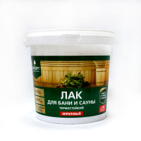 Лак для бани и сауны термостойкий, 0,9л