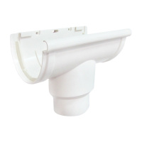 Воронка желоба центральная универсальная 80/100 с упл. Murol белая