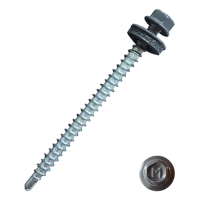 Саморез кровельный Daxmer 4,8*70 графит  RAL 7024 сверло №1