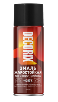 Эмаль жаростойкая для сверхвысоких температур +1200°С чёрный 520 мл DECORIX