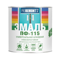 Эмаль ПФ-115 Черный 0,9кг Л-С PROREMONTT