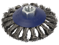 Корщетка коническая витая жесткая для УШМ 125мм М14 WORKPRO