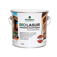 Антисептик PROSEPT BIO LASUR лессирующий защитно-декоративный Орех 2,7л